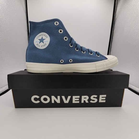 Converse Chuck Taylor All Star High Shoes Mens 10/ Womens 12 Lakeside Blue NEW - Picture 2 of 12